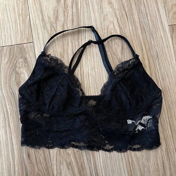 Set Of 3 Lingerie Lace Cropped Valentines Romantic Bralettes - Picture 12 of 13